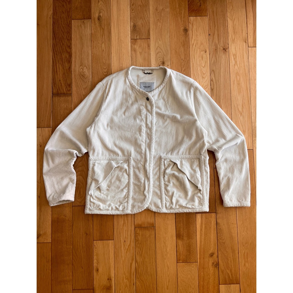 Rachel Comey Corduroy Zip Front Off White Cream Jacket 100% Cotton Womens Size 2